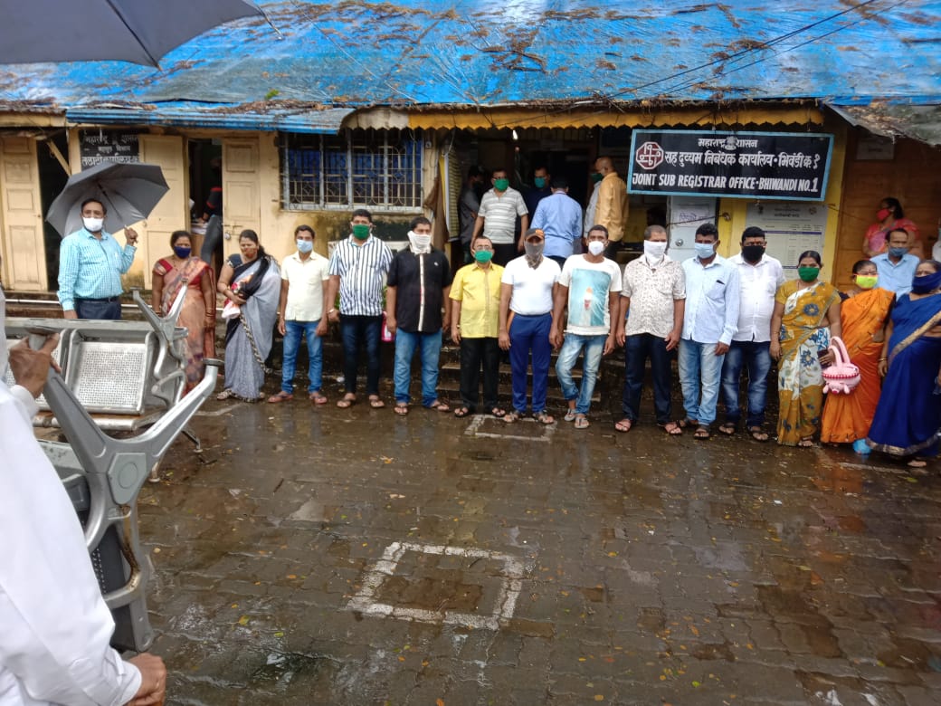 Sale deed in Bhiwandi taluka of Thane district for MAHSR project on 20 Aug 2020